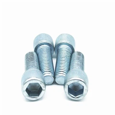 Parafusos de cabeça hexadecimal de aço de alta resistência galvanizados